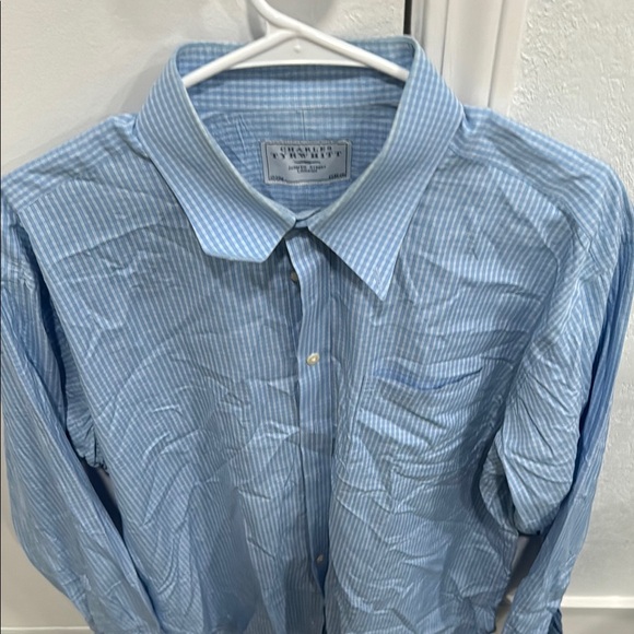 Ermenegildo Zegna Men's Light Blue Striped Shirt - Picture 1 of 1